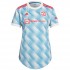 Camisola Manchester United Mulher Equipamento Segundo 2021-2022 Manga Curta